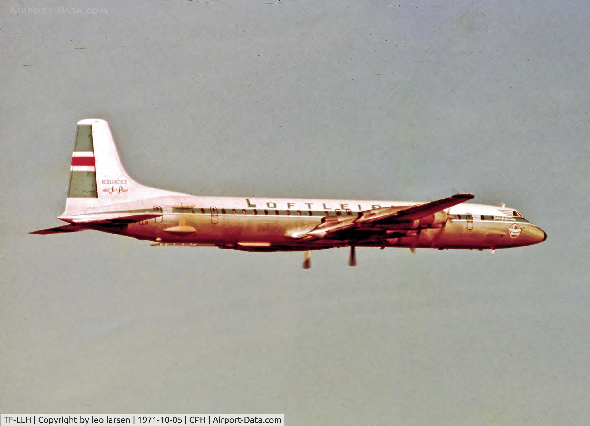 TF-LLH, 1961 Canadair CL-44J C/N 9, Copenhagen 5.10.1971