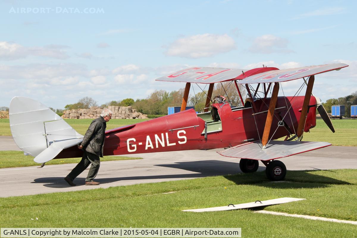 G-ANLS, 1944 De Havilland DH-82A Tiger Moth II C/N 85862, De Havilland DH-82A Tiger Moth II at Breighton Airfield's Auster Fly-In. May 4th 2015.