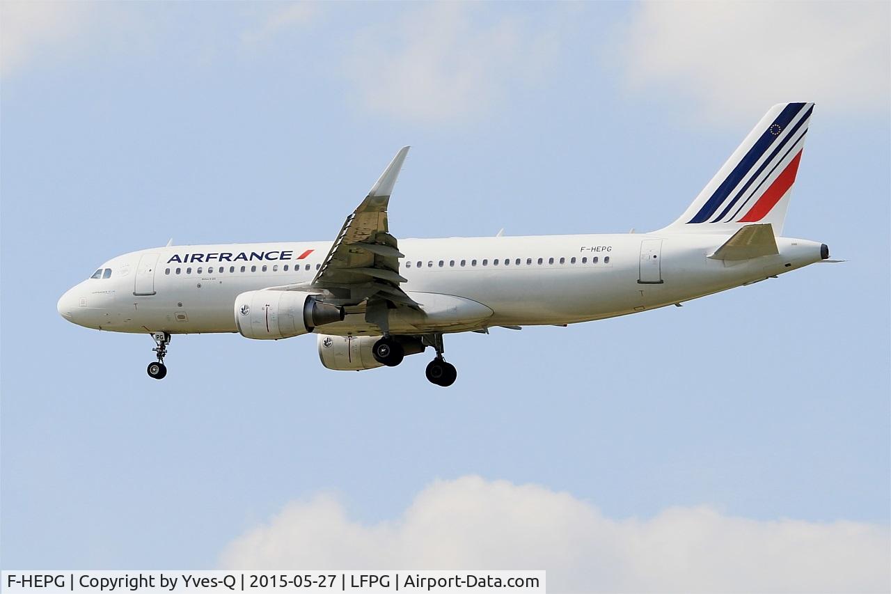 F-HEPG, 2013 Airbus A320-214 C/N 5802, Airbus A320-214, On final rwy 27R, Roissy Charles De Gaulle Airport (LFPG-CDG)