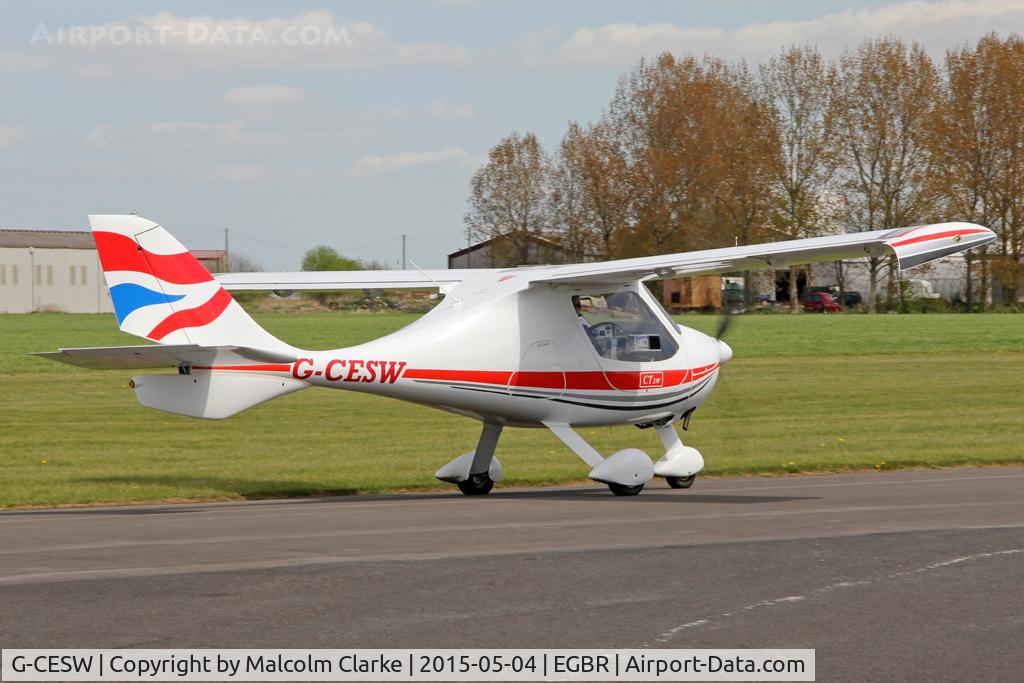 G-CESW, 2007 Flight Design CTSW C/N 8296, Flight Design CTSW at Breighton Airfield's Auster Fly-In. May 4th 2015.