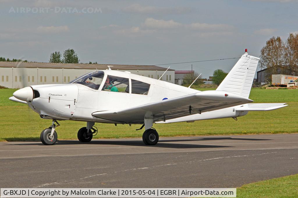 G-BXJD, 1967 Piper PA-28-180 Cherokee C/N 28-4215, Piper PA-28-180 Cherokee at Breighton Airfield's Auster Fly-In. May 4th 2015.