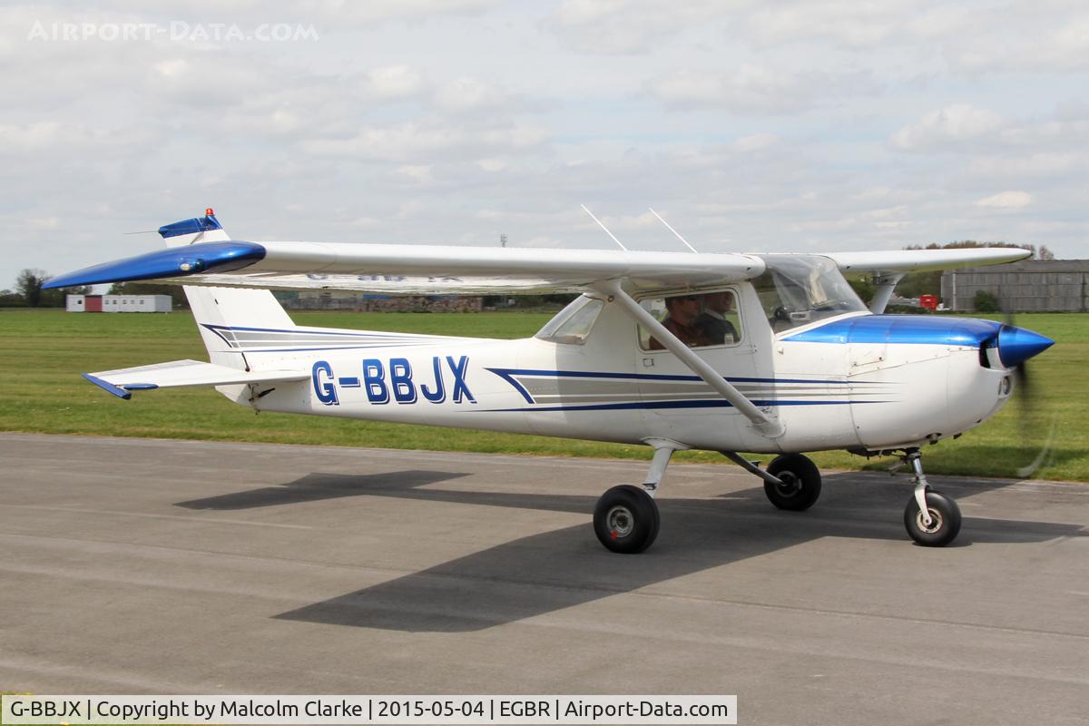 G-BBJX, 1974 Reims F150L C/N 1017, Reims F150L at Breighton Airfield's Auster Fly-In. May 4th 2015.