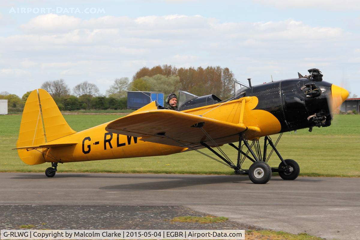 G-RLWG, 1942 Ryan PT-22 Recruit (ST3KR) C/N 1716, Ryan PT-22 Recruit (ST3KR) at Breighton Airfield's Auster Fly-In. May 4th 2015.