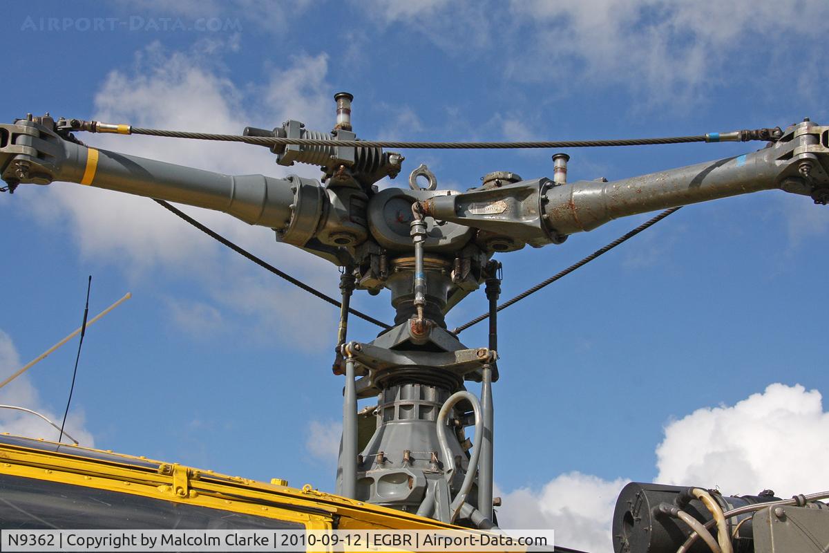 N9362, 1970 Aerospatiale SA-316B Alouette III C/N 1739, Aerospatiale SA-316B Alouette III at Breighton Airfield's Helicopter Fly-In. September 12th 2010.