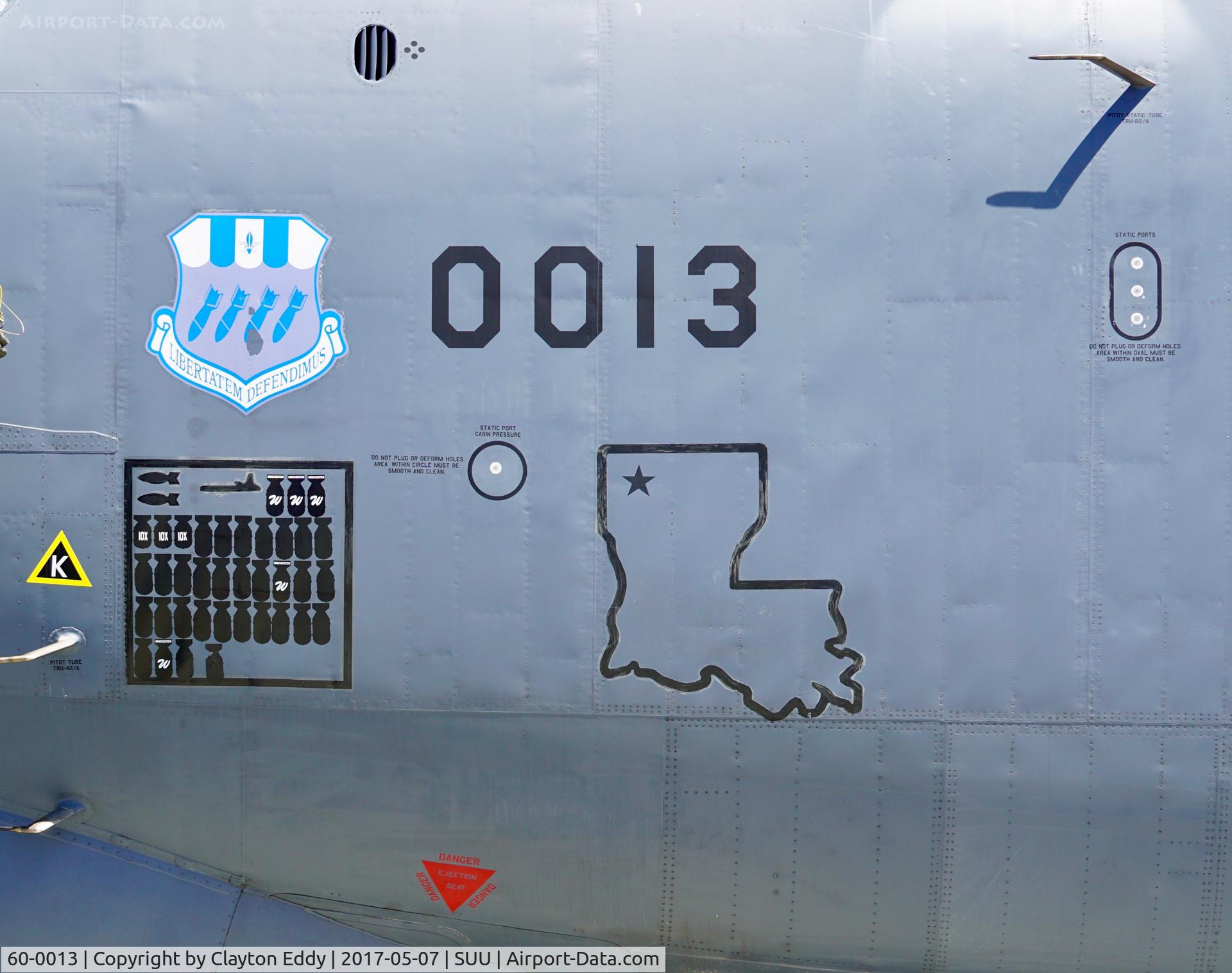 60-0013, 1960 Boeing B-52H-135-BW Stratofortress C/N 464378, Travis AFB airshow 2017.