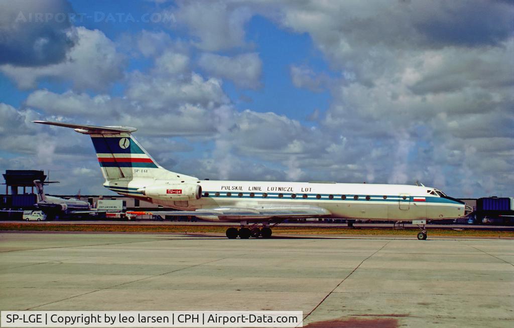 SP-LGE, 1969 Tupolev Tu-134 C/N 9350806, Copenhagen 1972