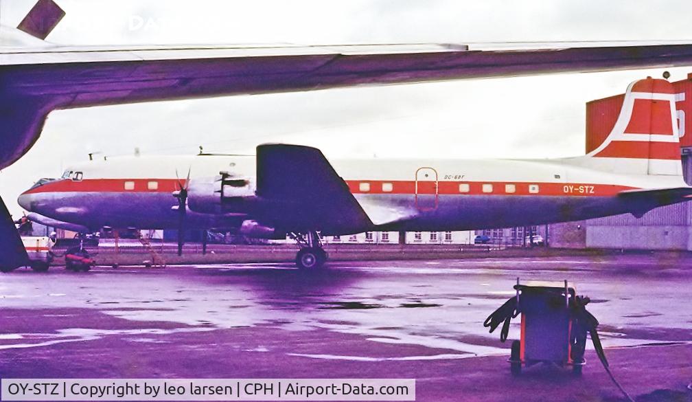 OY-STZ, 1953 Douglas DC-6B C/N 43828, Copenhagen 9.1972