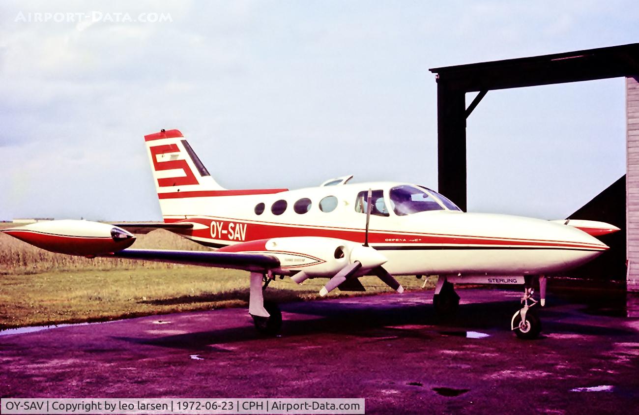 OY-SAV, 1971 Cessna 402B Businessliner C/N 402B0201, 23.6.1972 Copenhagen
