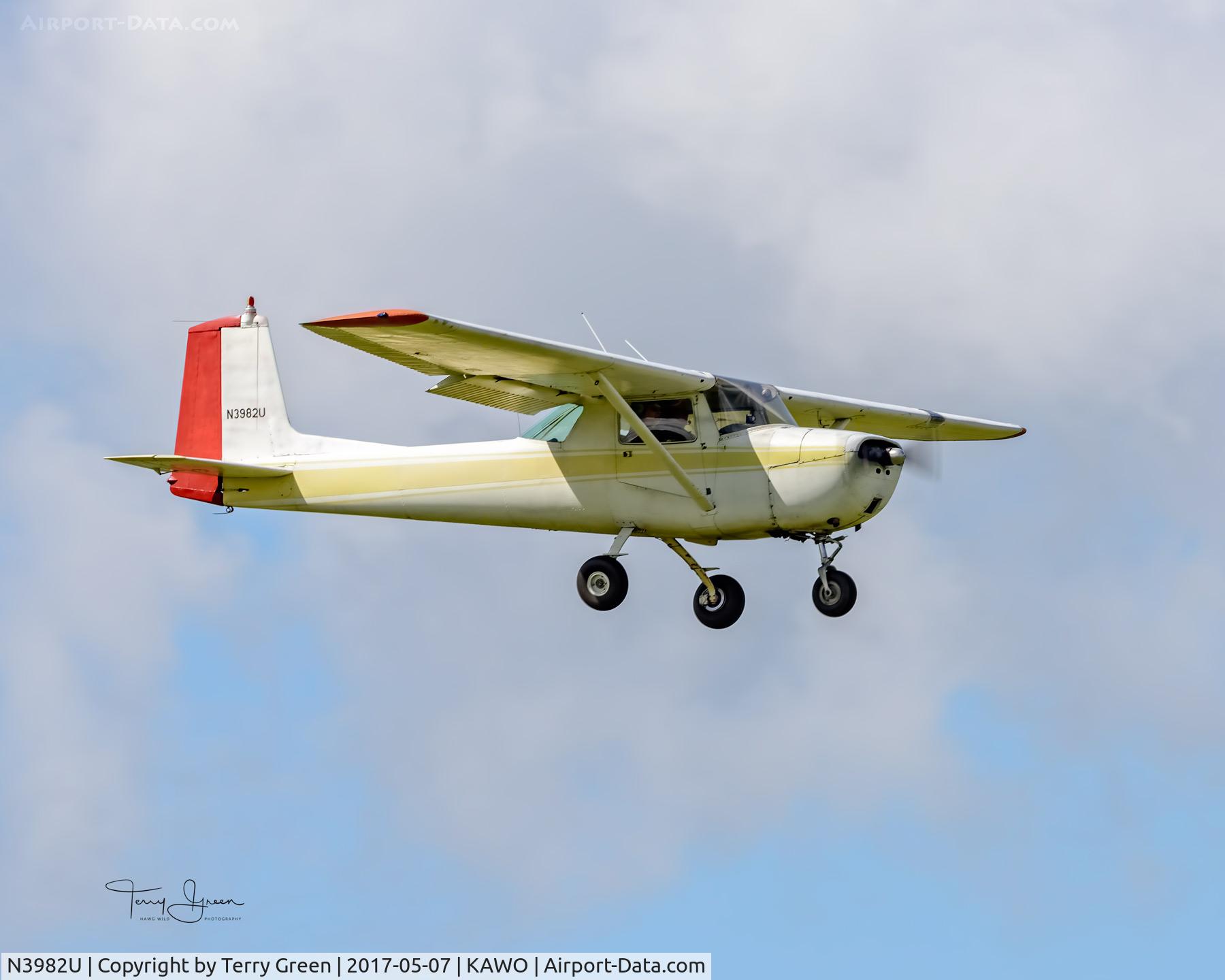 N3982U, 1965 Cessna 150E C/N 150-61382, KAWO