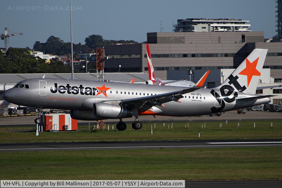 VH-VFL, 2012 Airbus A320-232 C/N 5489, in from BNE