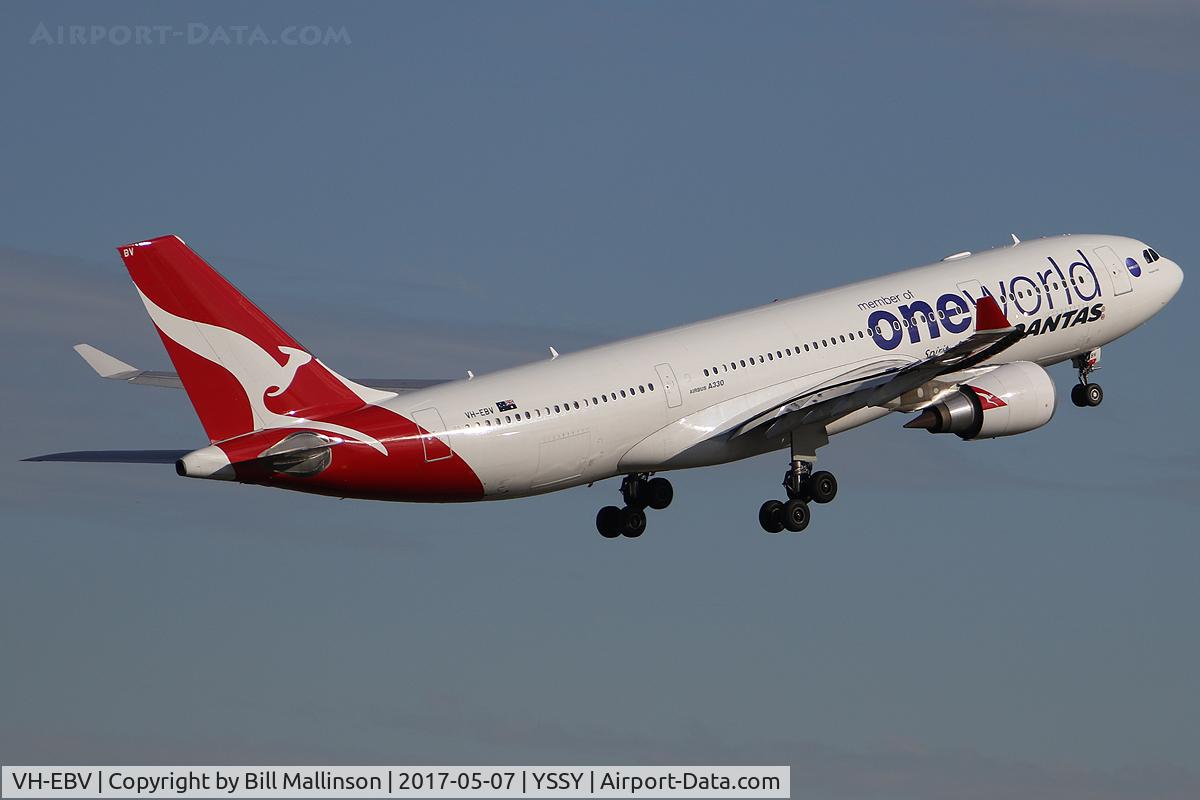 VH-EBV, 2012 Airbus A330-202 C/N 1365, off to PER