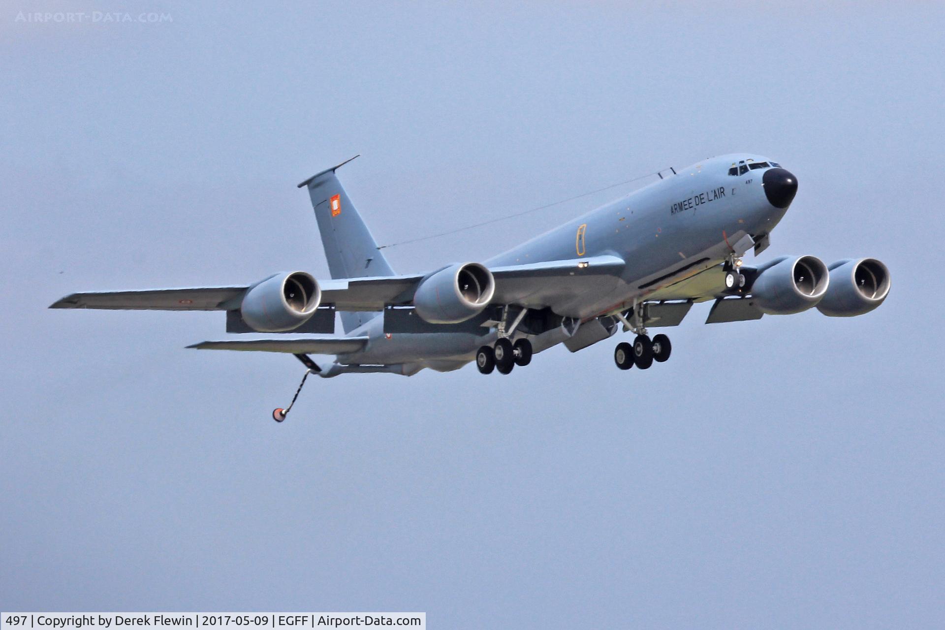 497, 1962 Boeing KC-135RG Stratotanker C/N 18480, KC-135R, French Air Force coded CTM, GRV 02.091 Squadron Istres France based, previusly 62-3497, 223497, 2347, low go-round runway 12.