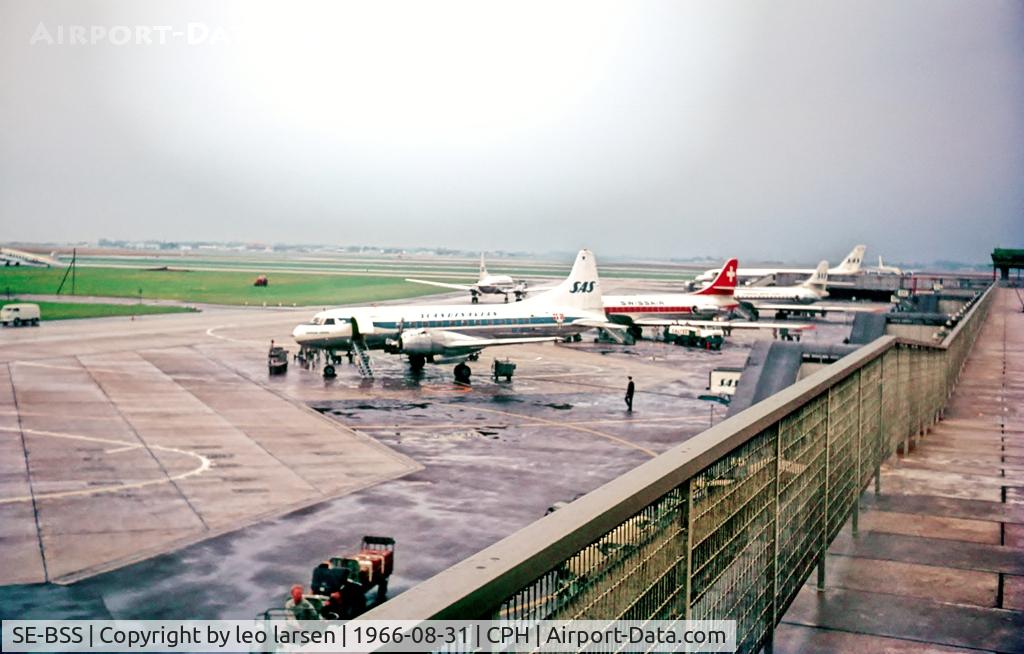SE-BSS, 1956 Convair 440-75 Metropolitan C/N 358, Copenhagen 31.8.1966