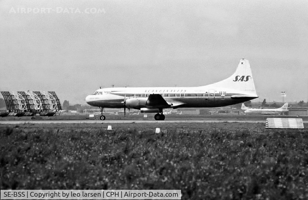 SE-BSS, 1956 Convair 440-75 Metropolitan C/N 358, Copenhagen 7.1972