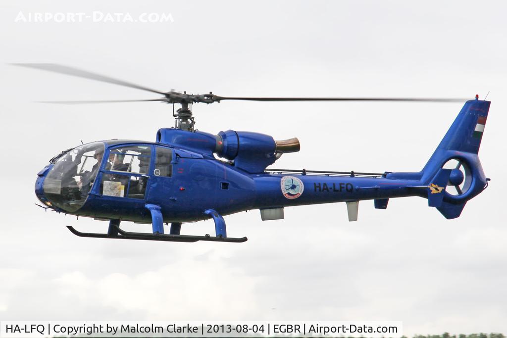 HA-LFQ, 1980 Aerospatiale SA-342L Gazelle C/N 1854, Aerospatiale SA-342L Gazelle at Breighton Airfield's Summer Madness Fly-In.August 4th 2013.