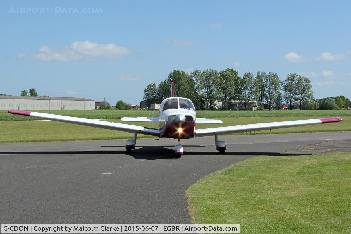 G-CDON, 1982 Piper PA-28-161 Cherokee Warrior II C/N 28-8216185, Piper PA-28-161 Warrior II at Breighton Airfield's Radial Fly-In. June 7th 2015.