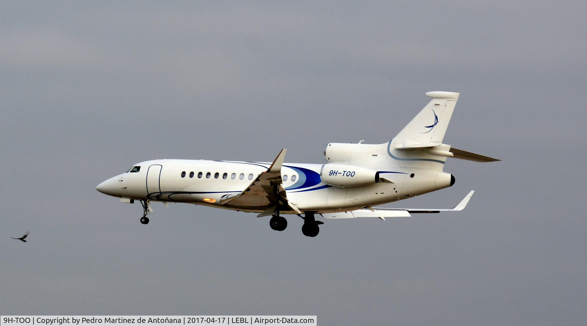 9H-TOO, 2007 Dassault Falcon 7X C/N 005, El Prat  -  Barcelona  -  España