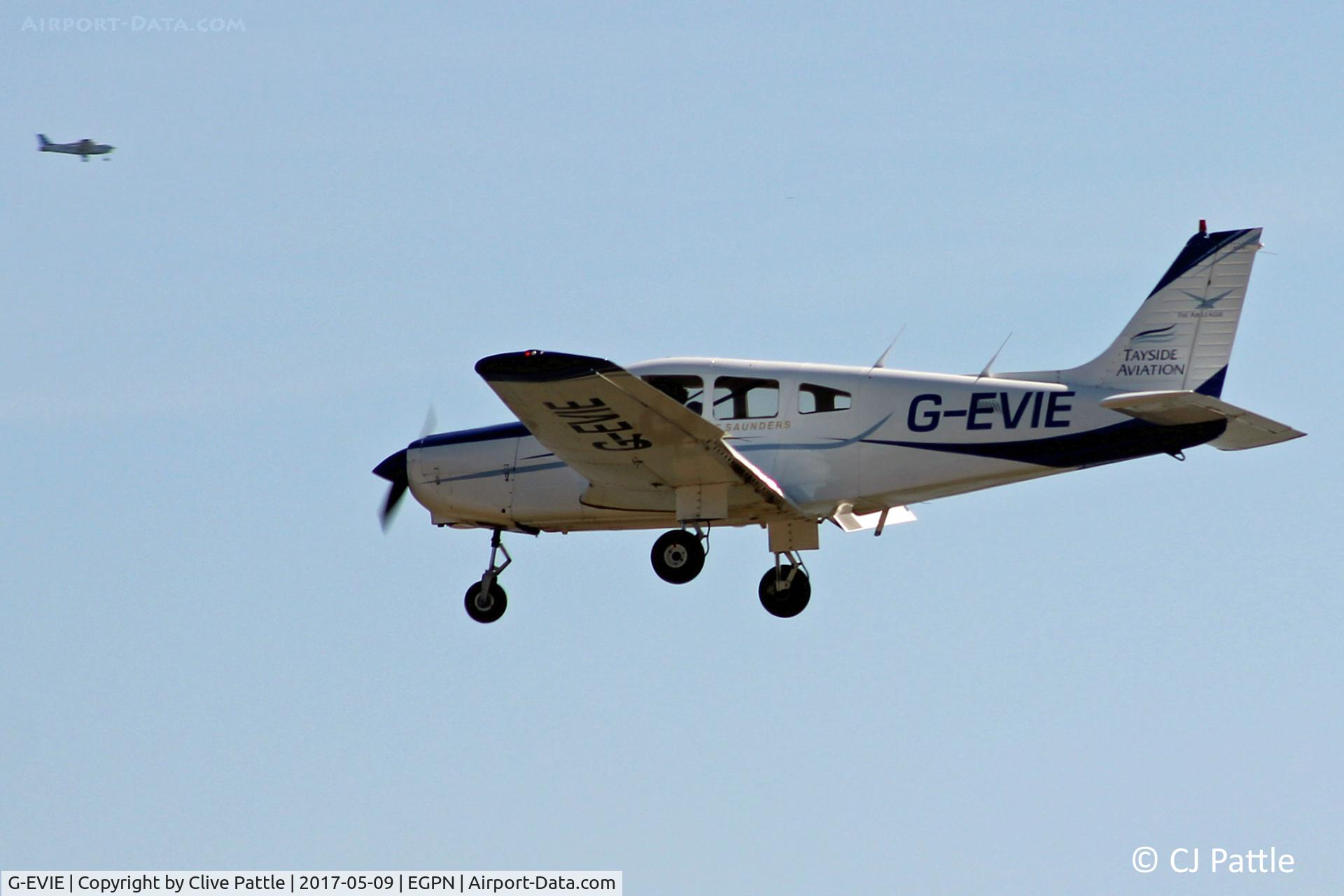 G-EVIE, 1983 Piper PA-28-161 Cherokee Warrior II C/N 28-8316043, Circuit bashing at Dundee EGPN