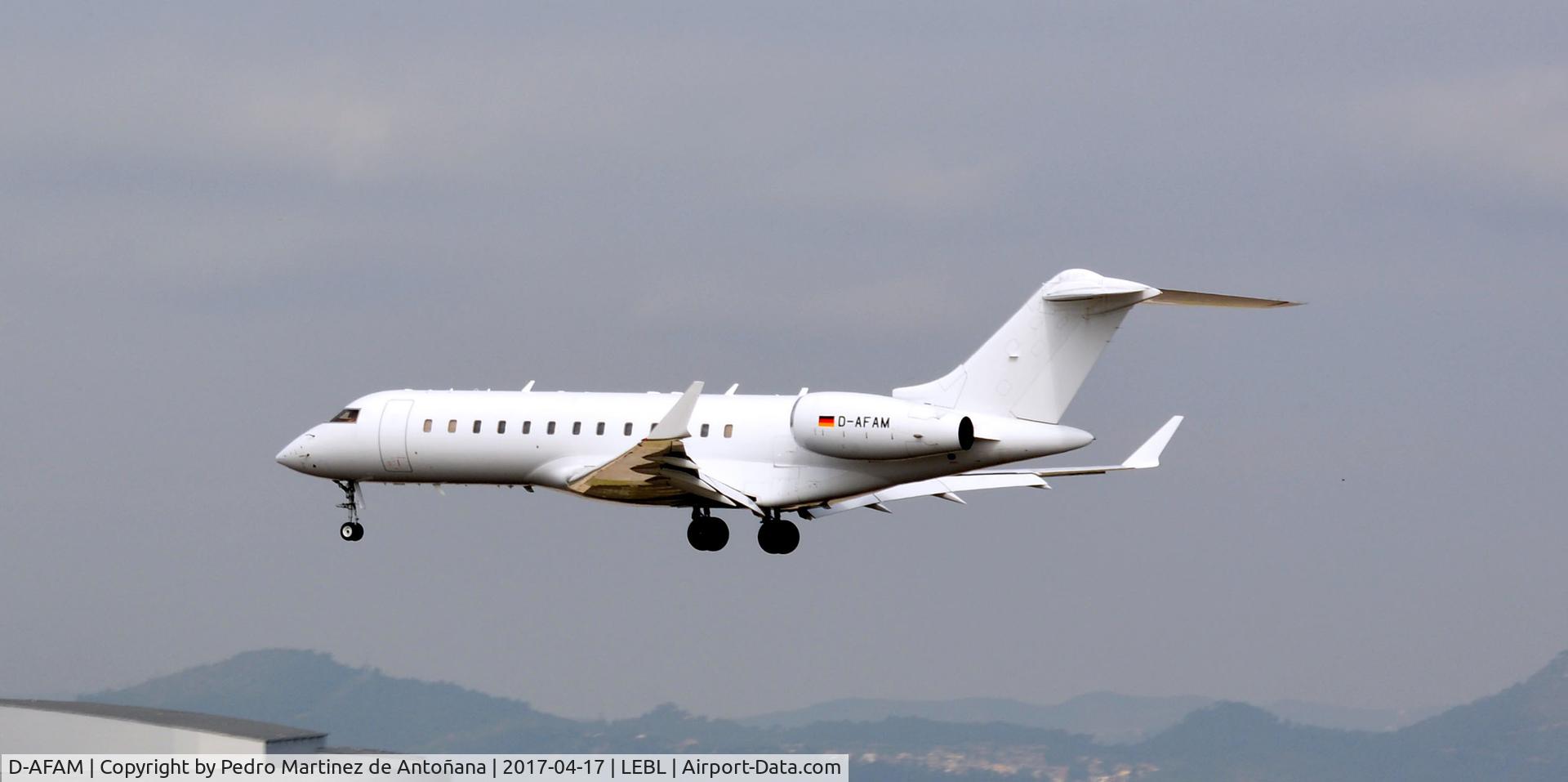 D-AFAM, 1999 Bombardier BD-700-1A10 Global Express C/N 9028, El Prat  -  Barcelona  -  España
