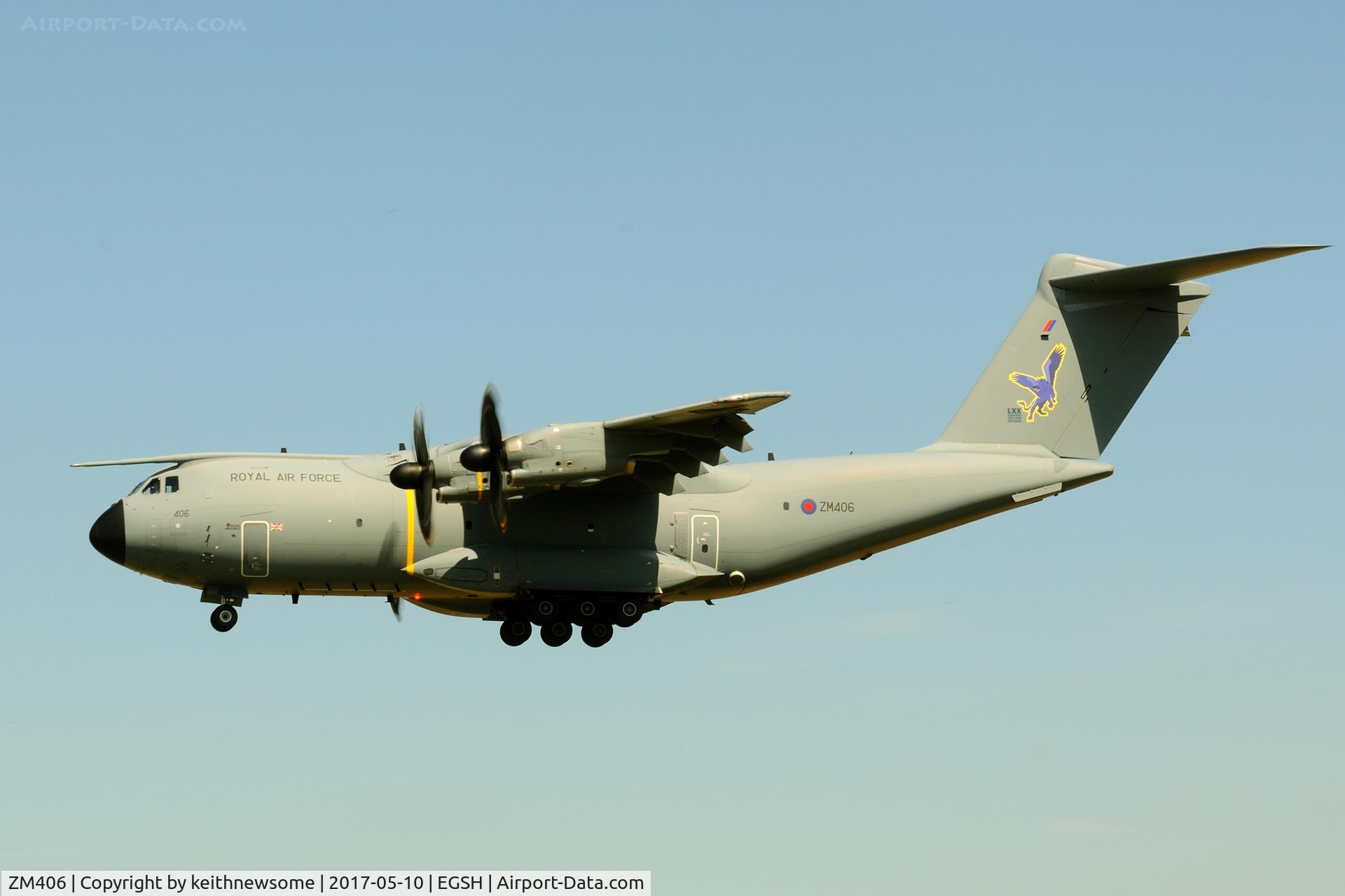 ZM406, 2015 Airbus A400M Atlas C.1 C/N 025, Return visitor.