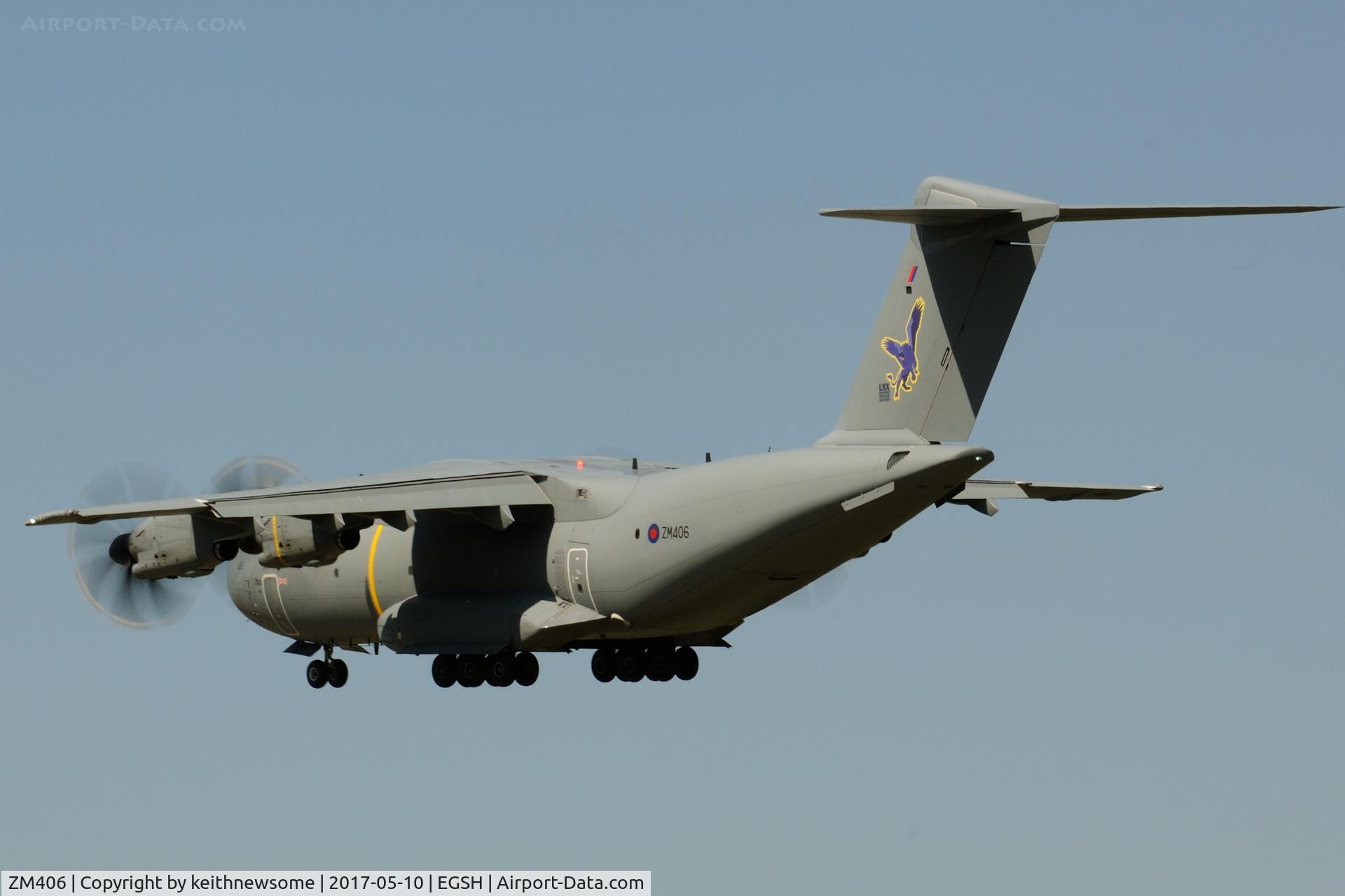 ZM406, 2015 Airbus A400M Atlas C.1 C/N 025, Return visitor.
