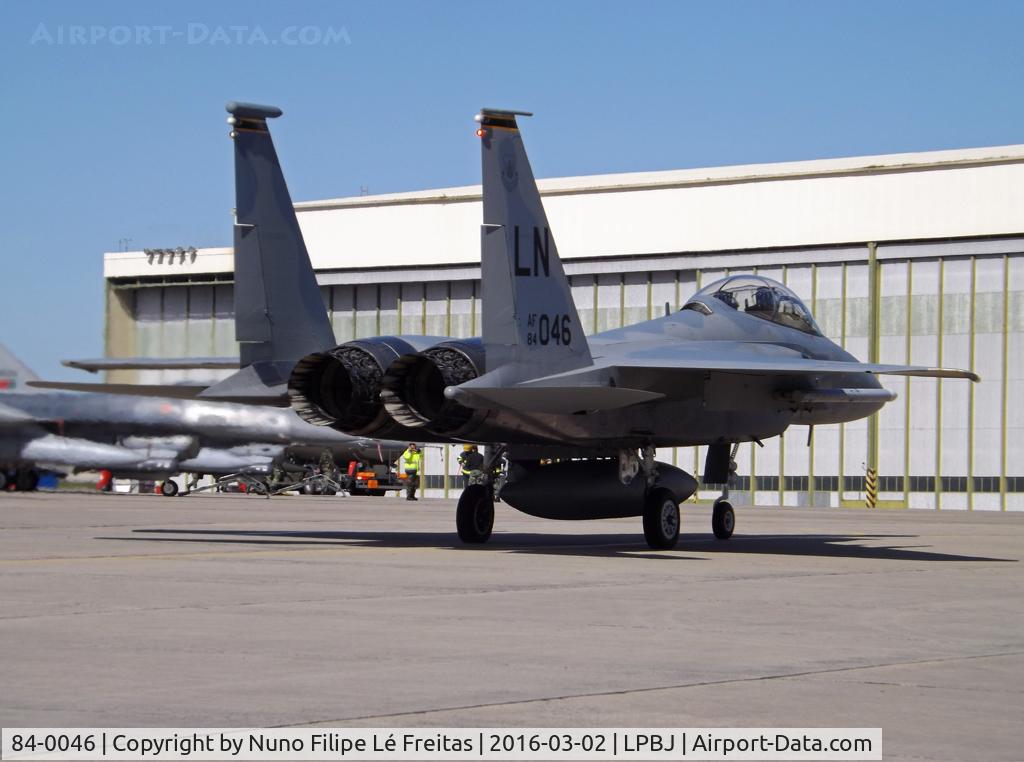84-0046, 1984 McDonnell Douglas F-15D Eagle C/N 0942/D054, Taxying during the Real Thaw 2016.