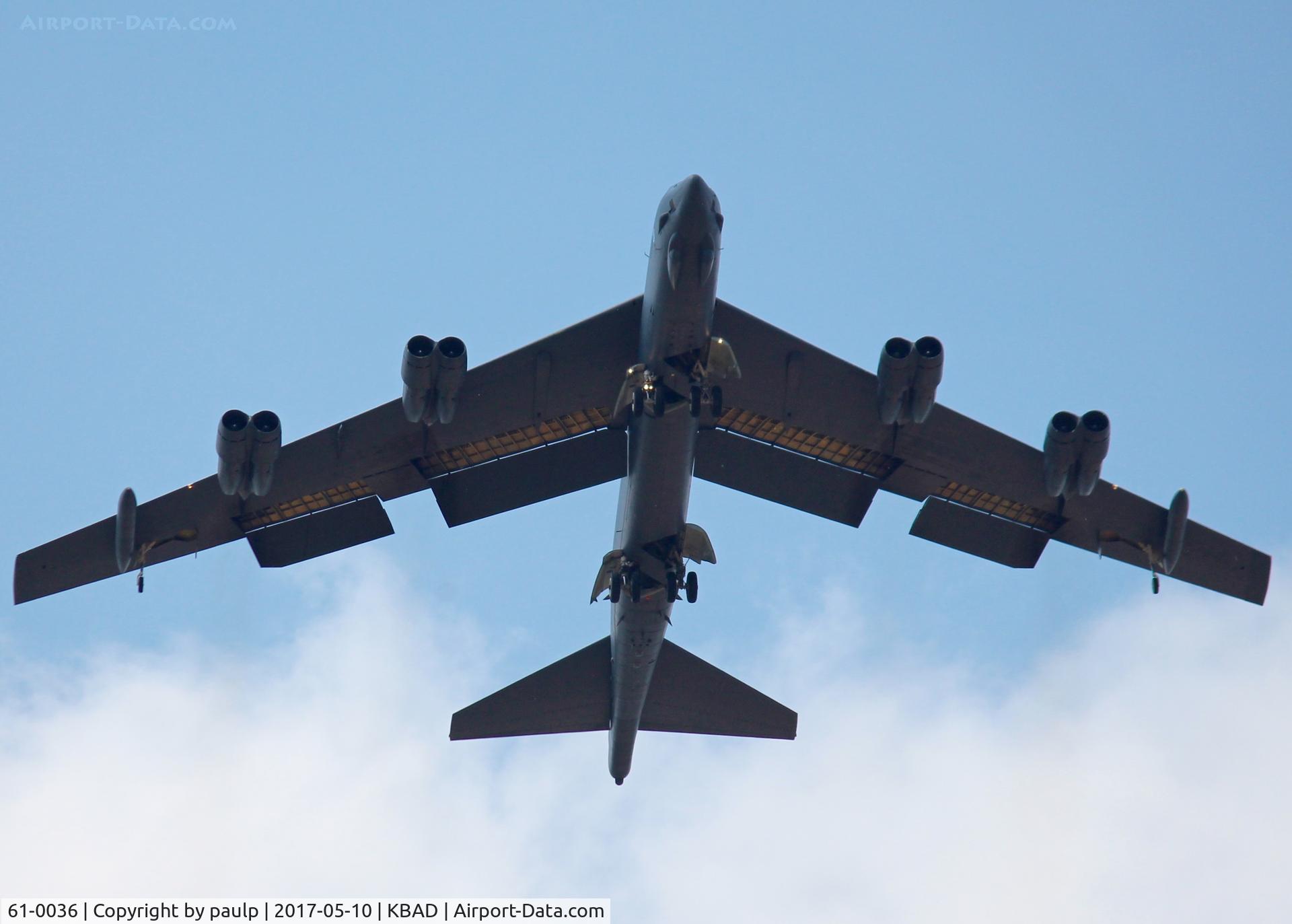 61-0036, 1961 Boeing B-52H Stratofortress C/N 464463, At Barksdale Air Force Base.