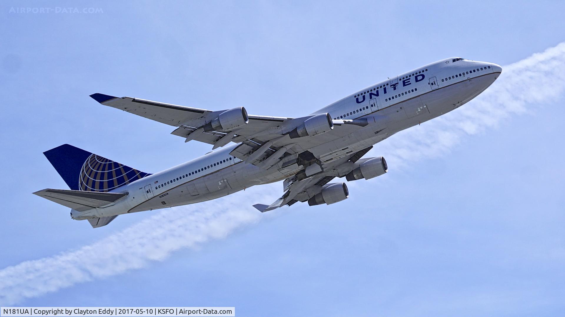 N181UA, 1991 Boeing 747-422 C/N 25278, SFO 2017