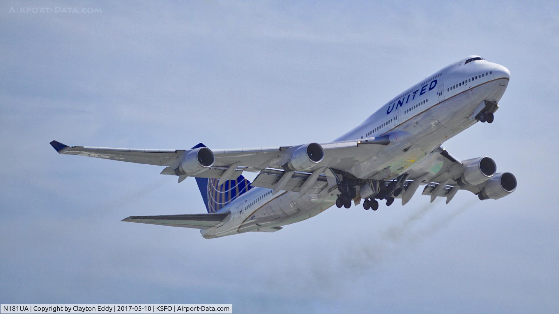 N181UA, 1991 Boeing 747-422 C/N 25278, SFO 2017