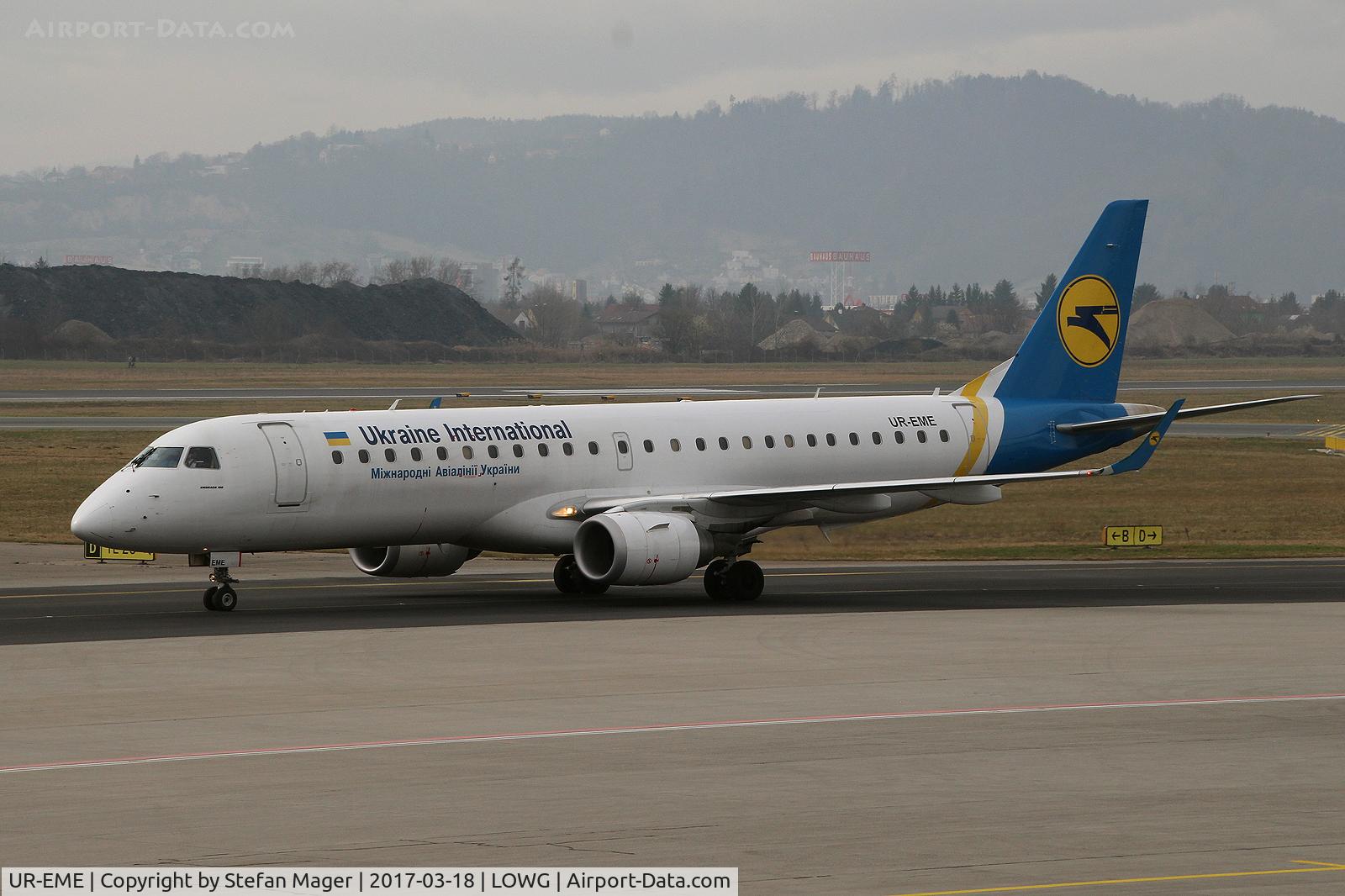 UR-EME, 2013 Embraer 190STD (ERJ-190-100) C/N 19000614, Air Ukraine E190STD @GRZ