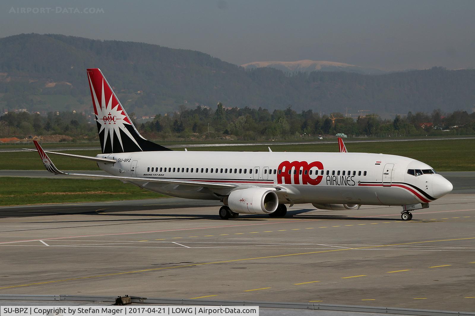 SU-BPZ, 2007 Boeing 737-86N C/N 35213, AMC Airlines B737-800 for Air Cairo @GRZ