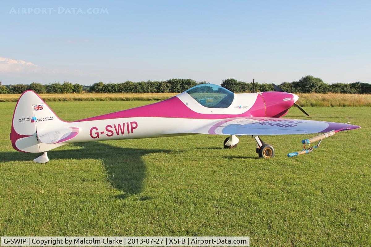 G-SWIP, 2008 Silence Twister C/N PFA 329-14700, Silence Twister prior to a local late evening light display. Fishburn Airfield, July 27th 2013.