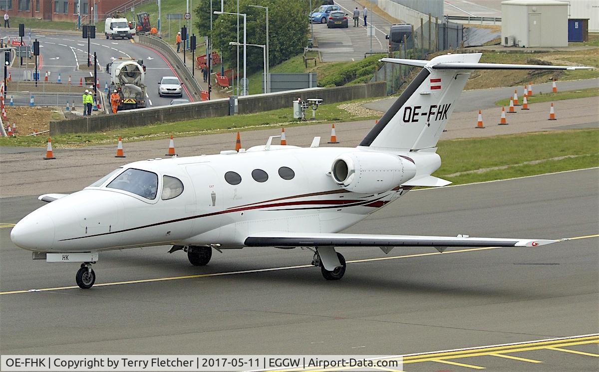 OE-FHK, 2010 Cessna 510 Citation Mustang Citation Mustang C/N 510-0315, At London - Luton Airport