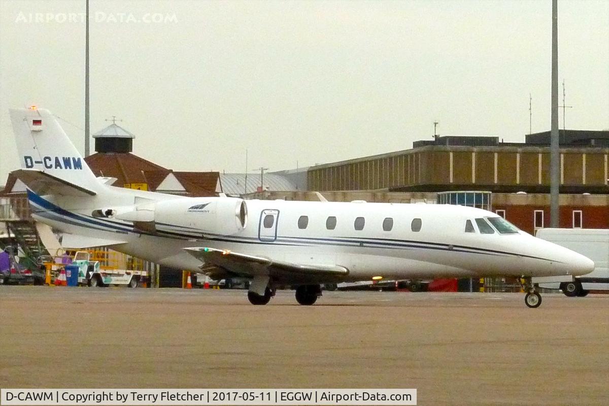 D-CAWM, 2008 Cessna 560 Citation XLS+ C/N 560-6002, At London - Luton Airport