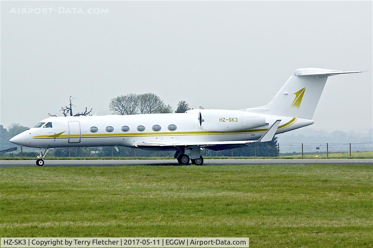HZ-SK3, 2007 Gulfstream Aerospace GIV-X (G450) C/N 4073, At London - Luton Airport