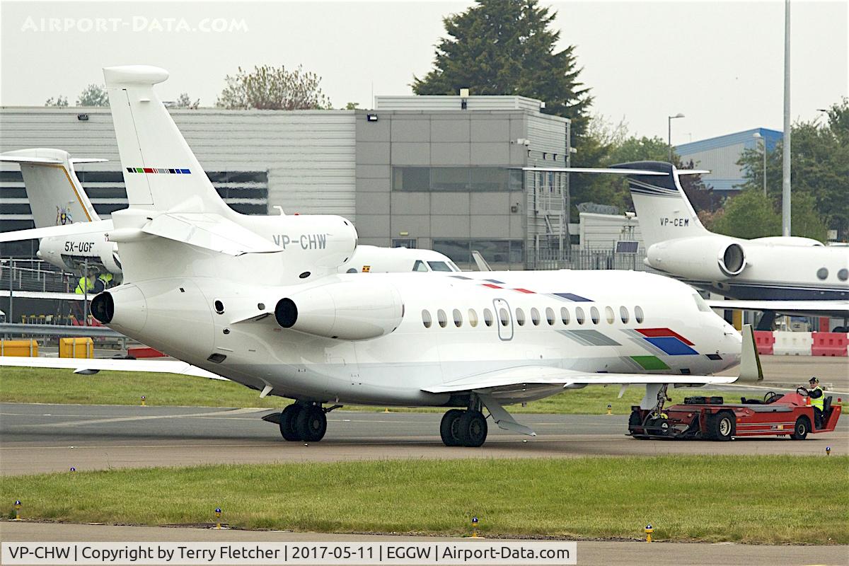 VP-CHW, 2016 Dassault Falcon 7X C/N 270, At London - Luton Airport