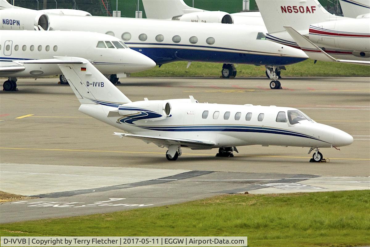 D-IVVB, 2007 Cessna 525A CitationJet CJ2+ C/N 525A-0357, At London - Luton Airport