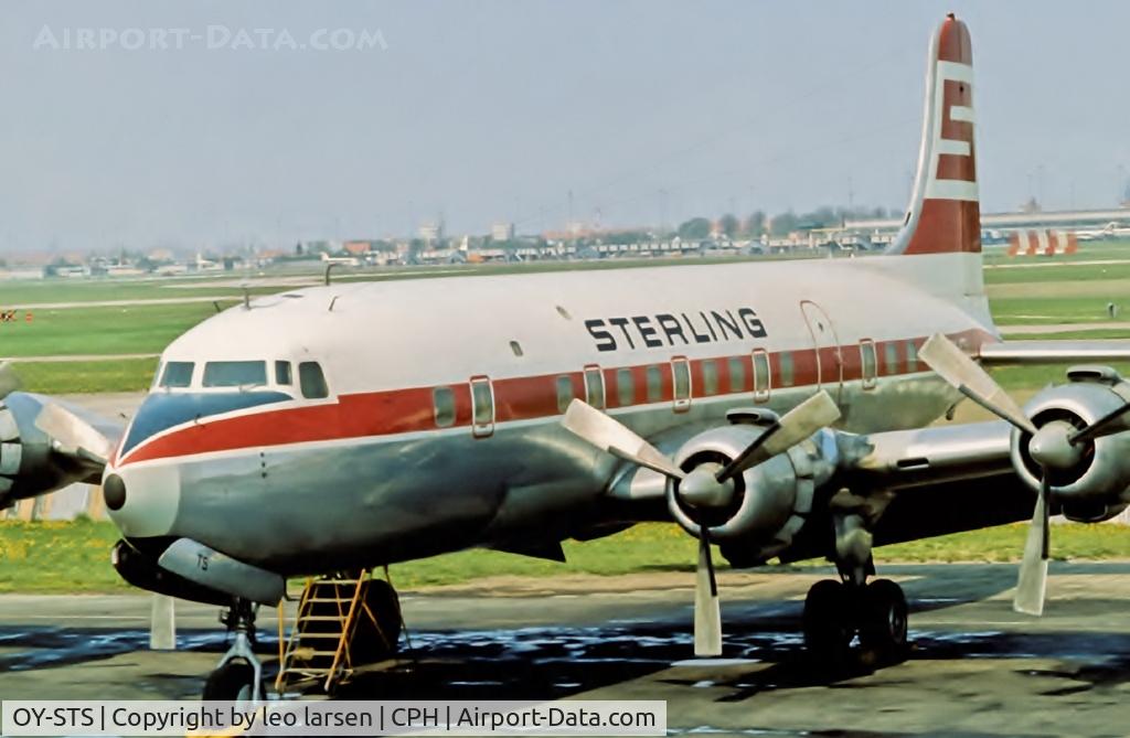 OY-STS, Douglas DC-6B C/N 45201, Copenhagen in 1965