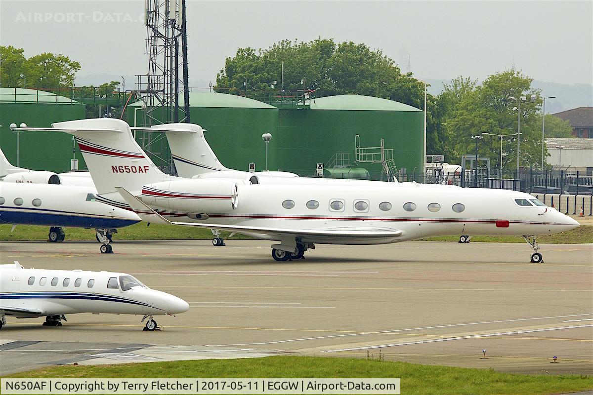 N650AF, 2014 Gulfstream Aerospace G650 (G-VI) C/N 6089, At London - Luton