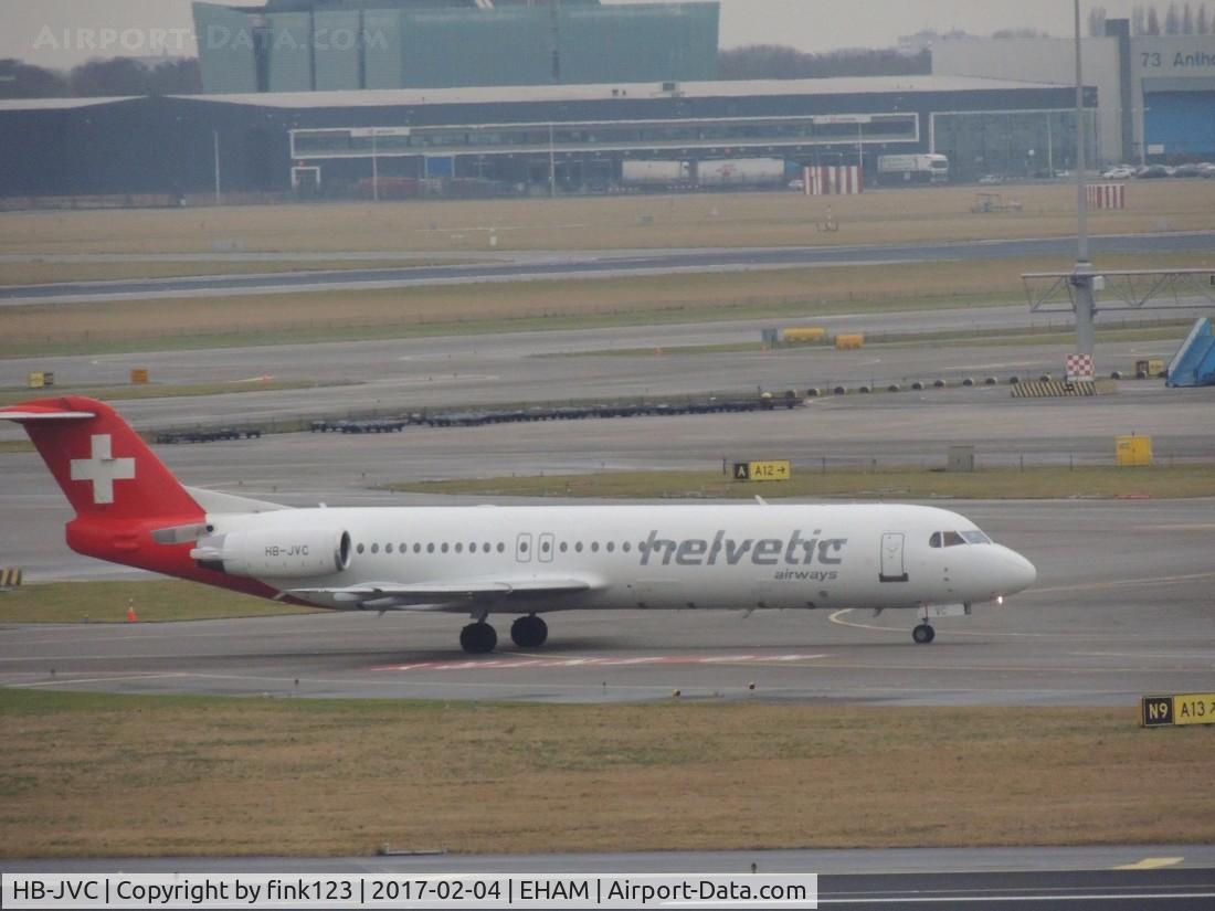 HB-JVC, 1994 Fokker 100 (F-28-0100) C/N 11501, HELVETIC