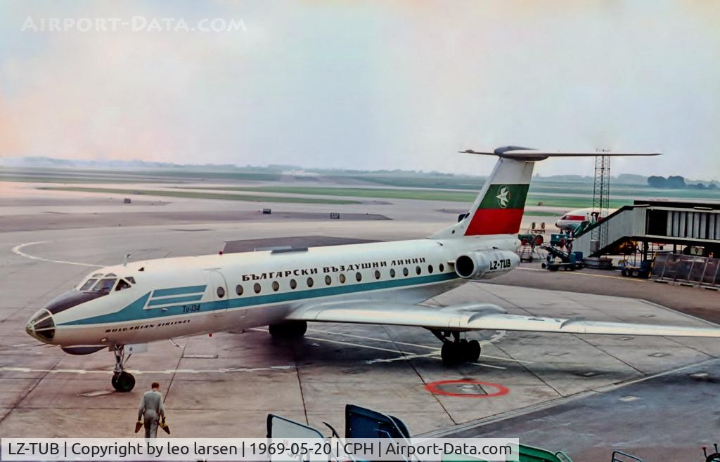 LZ-TUB, 1968 Tupolev Tu-134 C/N 8350501, Copenhagen 20.5.1969