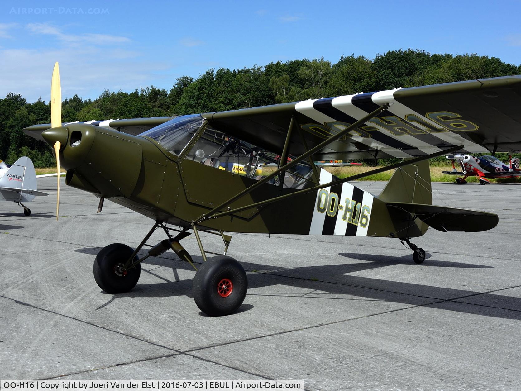 OO-H16, 2013 Zlin Savage iCub C/N 0248, Ursel Avia 2016