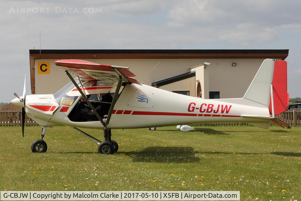 G-CBJW, 2002 Comco Ikarus C42 FB UK C/N PFA 322-13811, Comco Ikarus C42 FB UK at Fishburn Airfield UK. May 10th 2017.