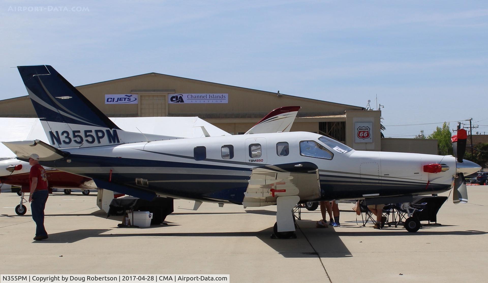 N355PM, 2012 Socata TBM-850 C/N 627, 2001 PIPER PA-46-500TP MALIBU, Teledyne Continental TSIO-520 310 Hp Turbo, pressurized. at AOPA FLY-IN