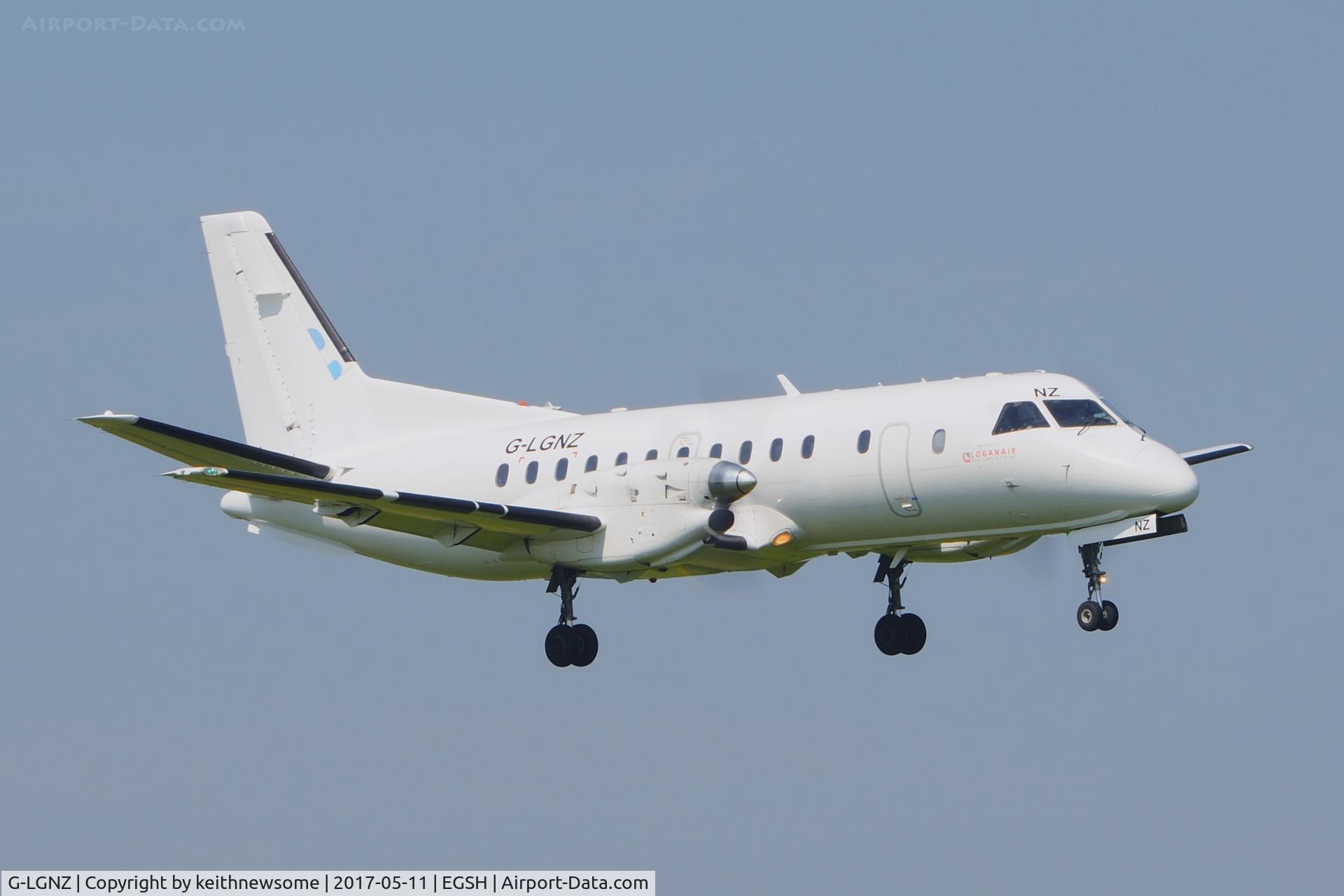 G-LGNZ, 1989 Saab 340B C/N 340B-167, Surprise Visitor.
