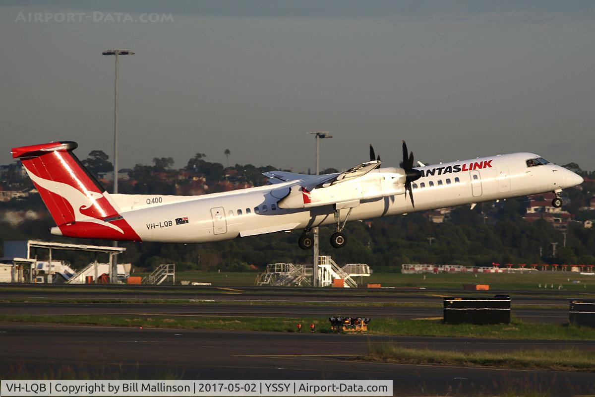VH-LQB, 2010 Bombardier DHC-8-402 Dash 8 C/N 4343, from 34L