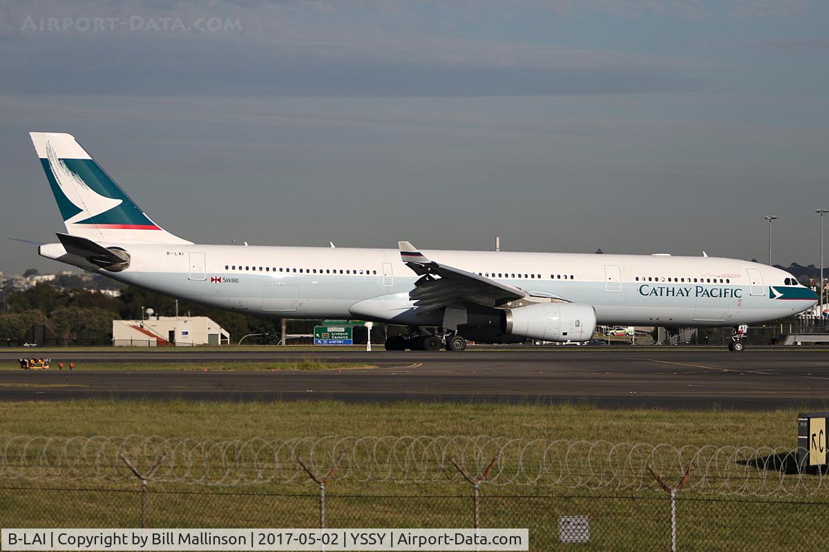 B-LAI, 2008 Airbus A330-342 C/N 959, onto 34L