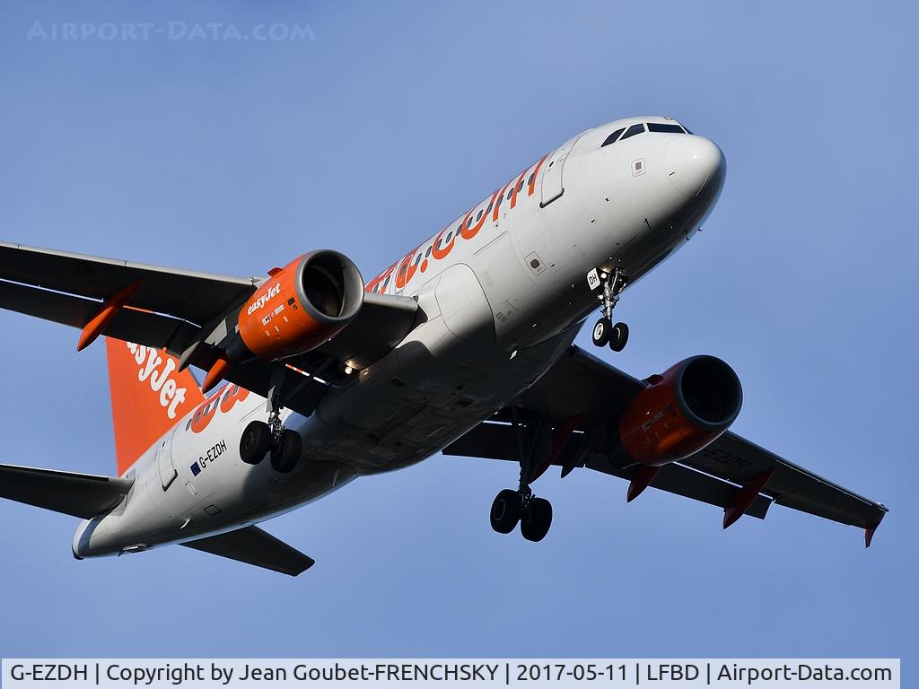 G-EZDH, 2008 Airbus A319-111 C/N 3466, U24307 from Lyon landing runway 23