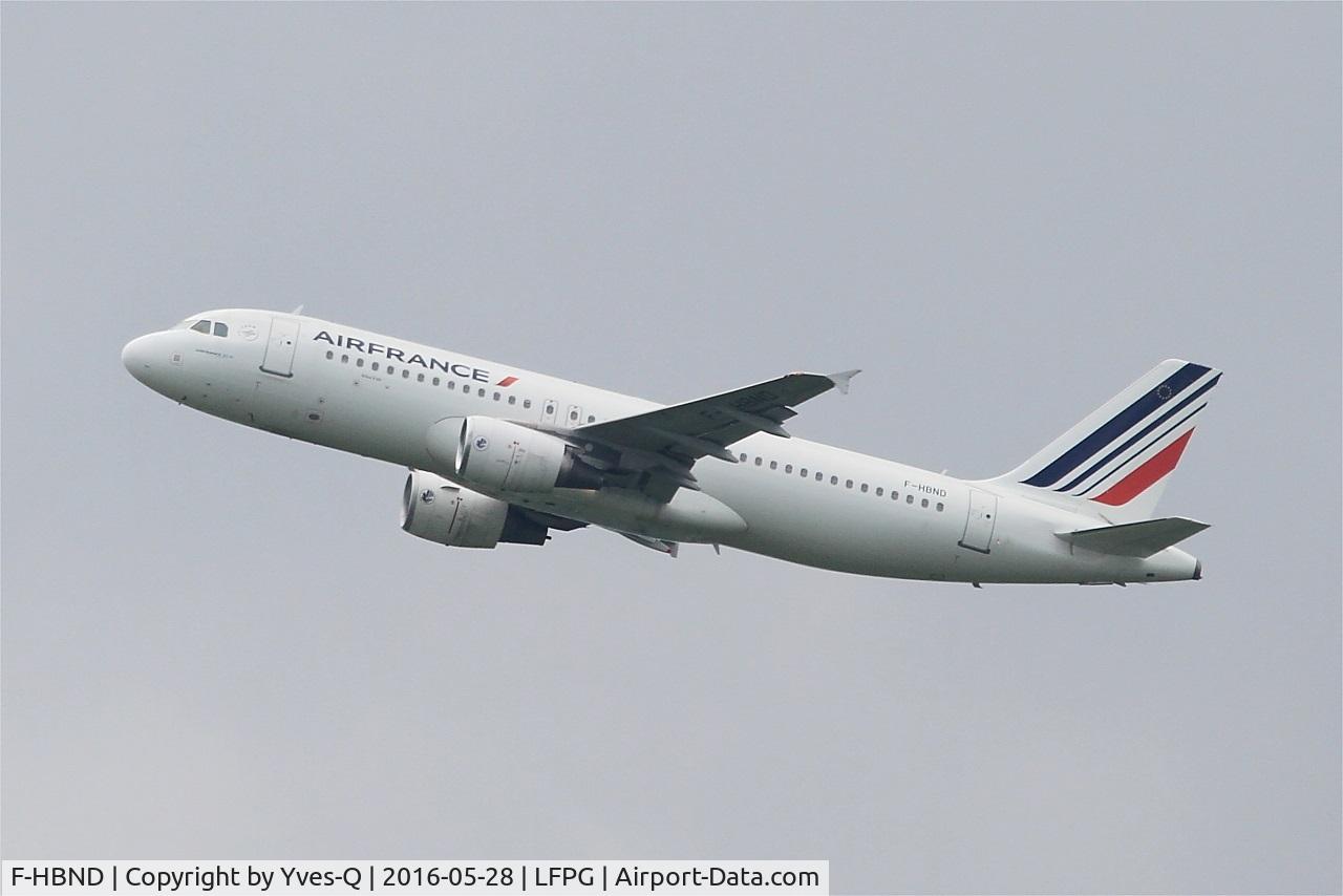 F-HBND, 2011 Airbus A320-214 C/N 4604, Airbus A320-214, Take off rwy 08L, Roissy Charles De Gaulle airport (LFPG-CDG)