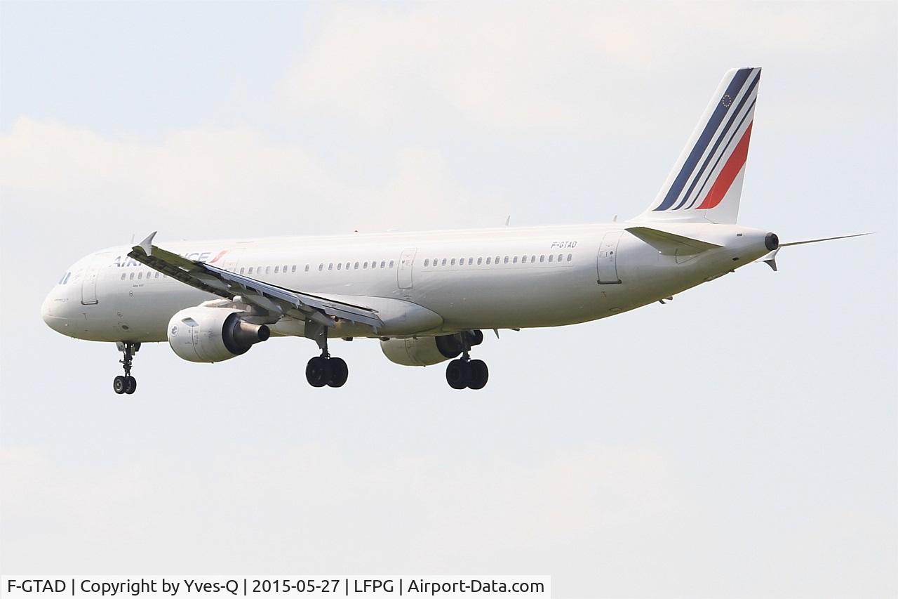 F-GTAD, 1998 Airbus A321-211 C/N 0777, Airbus A321-211, On final rwy 26L, Paris-Roissy Charles De Gaulle airport (LFPG-CDG)